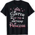 thumbnail image 1 of Playera para Niña Hermana de la Princesa Cumpleañera - Algodón 100%, 1 of 7