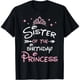thumbnail image 1 of Playera para Niña Hermana de la Princesa Cumpleañera - Algodón 100%, 1 of 7
