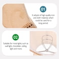 thumbnail image 4 of UPGRATOR 3PCS Hanging Lampshade Iron Clip On Light Shade Light Fixture Accessory, 4 of 5
