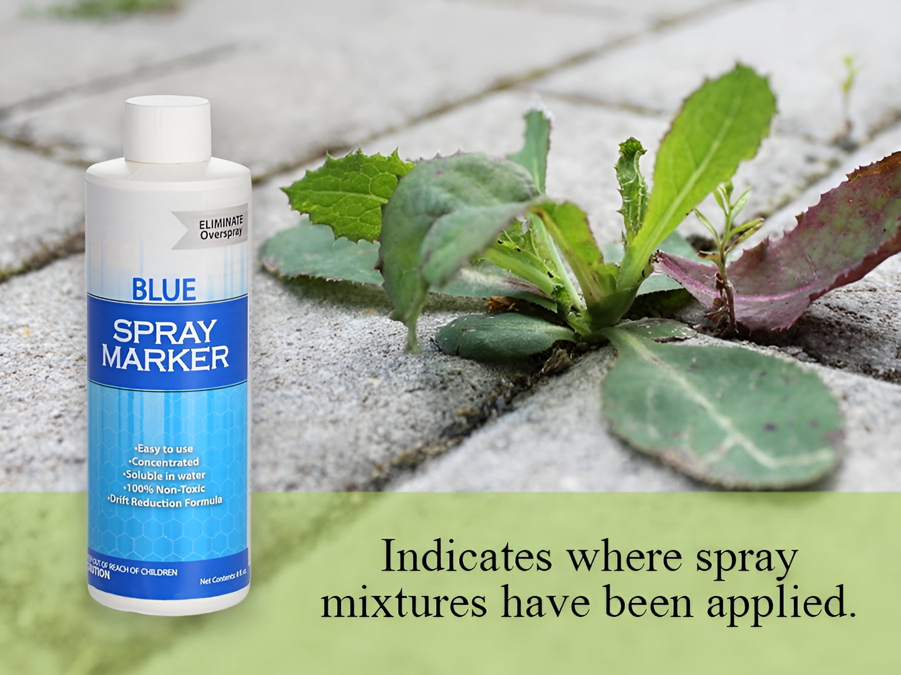 Blue Spray Marker 8 Ounces Weed Spray Dye Herbicide Dye Fertilizer Marking Dye Turf Mark and Blue Herbicide Marker Organic Herbicide Marking