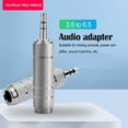 thumbnail image 3 of Convertidor de conector adaptador de auriculares Methold 3.5 a 6.5 plata, 3 of 6