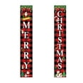 thumbnail image 2 of Vfedsrsge Merry Christmas Porch Banner - 71x12 Inch Weatherproof Nylon Xmas Welcome Door Sign with Santa Reindeer Snowflakes, Festive Indoor Outdoor Home Party Wall Decor, 2 of 6