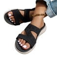 thumbnail image 3 of longantii Orthopedic Slides Sandals For Women Recovery Slides Sandals Breathable Mesh Sports Athletic Casual Slippers Open Toe Comfortable Summer Beach Outdoor Daily Walking Sandals Black, 3 of 5