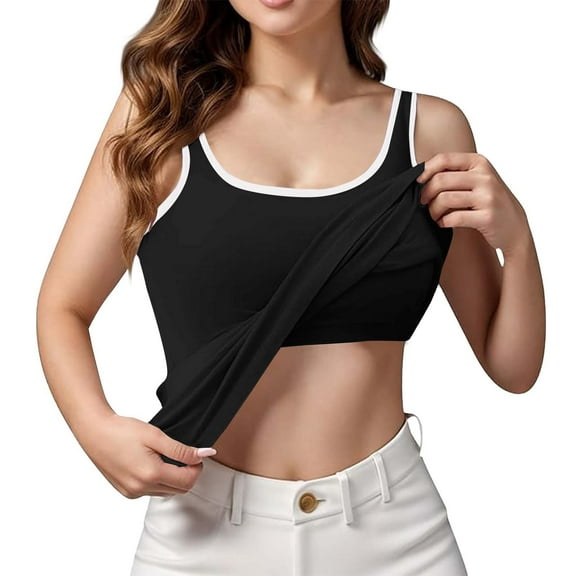Lixiuxyad Womens Tank Tops Trendy Women's Tanks And For Everyday And Vacation Wear Comfortable And Stylish Sleeveless Tops For Summer For Pairing With Jeans Or Shorts(Black L)
