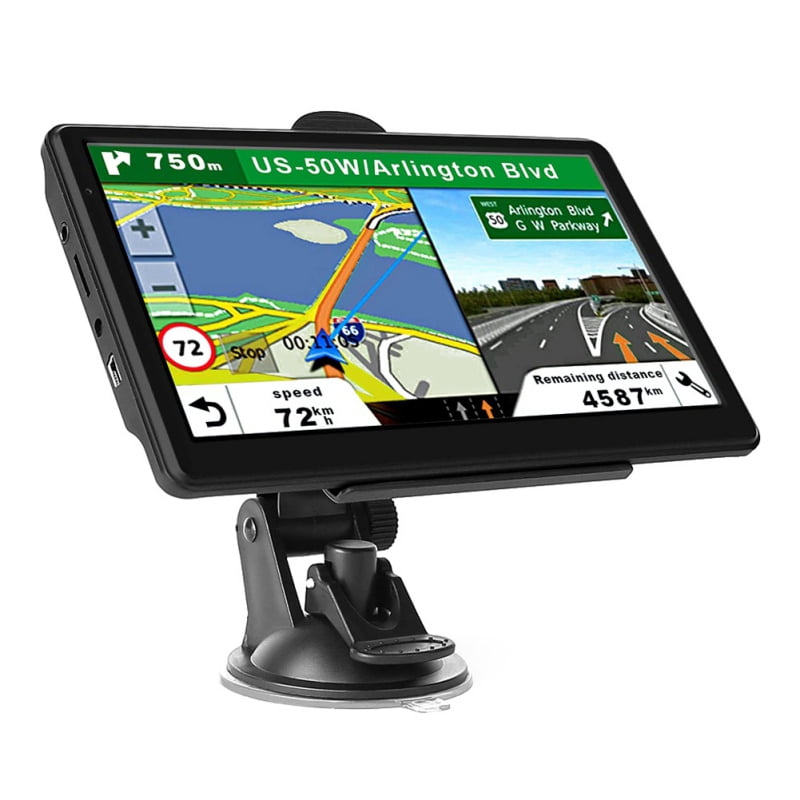 Car GPS 7-inch Truck GPS North + South America 8GB Map Free Touch HD Screen America Map - Walmart.com