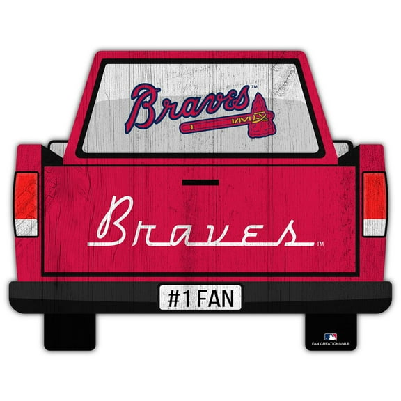 Atlanta Braves 12'' x 12'' Truck Back D-cor