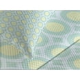 thumbnail image 4 of Ambesonne Aqua Quilted Bedspread Set 3 Pcs, Retro Circles Inner Dots, Queen Size, Pale Blue Seafoam, 4 of 5