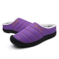 thumbnail image 5 of ZTTD Womens Slippers Warm Winter Flats Shoes for Womens Indoor House Slip On With Cotton Purple, 5 of 7
