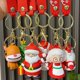 thumbnail image 4 of LLavero de adornos de Feliz Navidad para hombres y mujeres, lindo Papá Noel, alce, muñeco de nieve, llavero para amantes, regalos, bolsa de coche, joyería colgante, 4 of 4