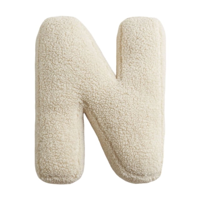 Clearance Hot Sales! Velvet Initial Letter Pillow English Letters Pillow Sofa Cushion Decorative Alphabet Cushion Kids Room Nursery Decor Gift For Little Babies