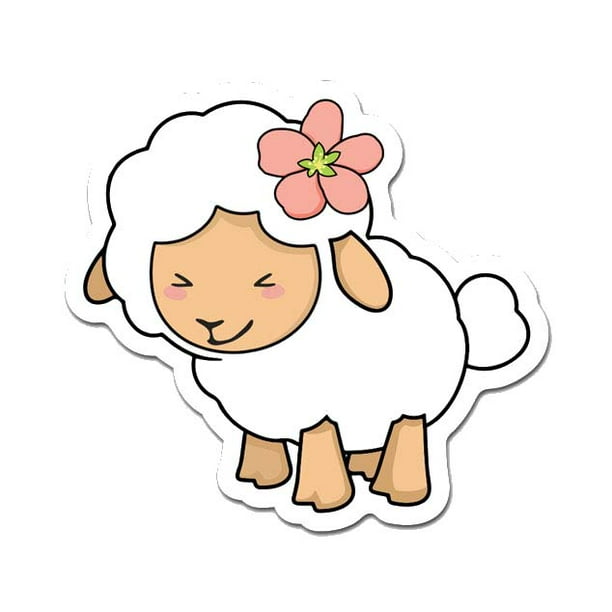 Sheep 12" - 24" - 36" - 48" Peel And Stick Wall Art Removable Cute