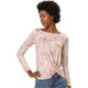 thumbnail image 1 of Blusa de manga Larga Allegra K Floral Rosa L, 1 of 6