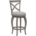 thumbnail image 1 of Hillsdale Ellendale 39" Fabric Contemporary Counter Stool in Gray, 1 of 9