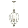 thumbnail image 3 of 4171-07-Livex Lighting-Home Basics - 4 Light Foyer in Farmhouse Style - 13 Inches wide by 26 Inches high-Bronze Finish    -Traditional Installation, 3 of 7