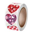 thumbnail image 2 of GUOOL 500 Pieces Adhesive Heart Stickers Roll Love Labels for Crafting Holiday Wedding 2.5cm B, 2 of 9