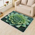 thumbnail image 2 of Succulents Rugs for Living Room Bedroom - Green Rug 3x5 - Plant Carpet for Home Decor - Washable Non Slip Patterned Indoor Small Area Rug - Soft & Low Pile (ZL&827), 2 of 7