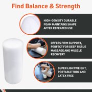 Body Sport Foam Roller, Full Round 6 in. x 18 in. – Lightweight & Durable for Flexibility, Strengthening & Rehab – High-Density Foam for Muscle Reeducation, Spinal Stabilization & Pressure Relief