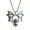 Silver, variant on Bat Necklace for Women Men Vintage Vampire Bat Pendant Necklace Punk Black Flying Animal Necklaces Halloween Goth Accessories Jewelry