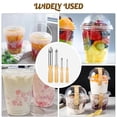 thumbnail image 5 of 4 Sizes Straw Punch with Wooden Handle, Round Hole Making Tool for Cafe Beverage Lemonade 2Xk6798, 5 of 6