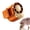 Orange, variant on 360° rotating portable wind fan, portable wind speed, rotating wind fan, can be used in the office/waist/up, suitable for overseas travel. (White 1PCS)