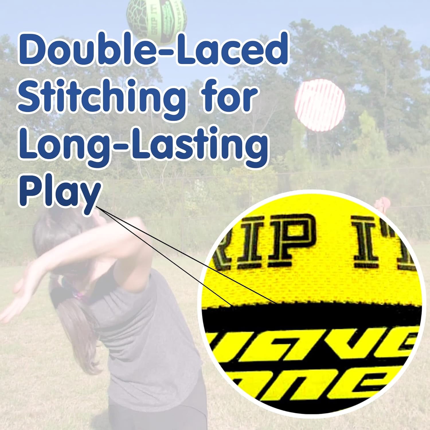 Wave Runner Grip It Volleyball- 8-Inch All Weather Volleyball With Sure-Grip Technology | Perfect Ball for Indoor & Outdoor Play!