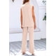 thumbnail image 4 of Conjunto PRETTYGARDEN Chaleco sin Mangas con Escote en V y Pantalones de Pierna Ancha Beige Talla L, 4 of 7
