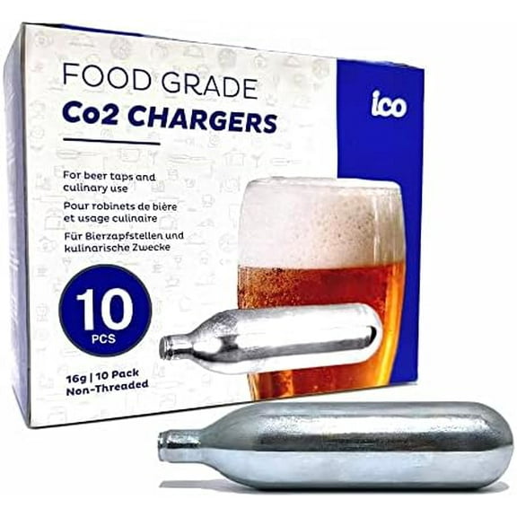 C02, 10pcs, 16g CO2 Cartridges Non-Threaded, Food Grade CO2 Cartridges for Kegs and Beer Dispensers$$Home Decor, Kitchen, & Other
