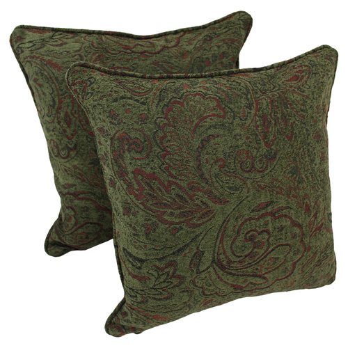 Blazing Needles Chenille Throw Pillow (Set of 2)
