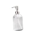 thumbnail image 4 of Dispensador de jabón de vidrio, dispensador de loción, botella vacía rellenable, multiusos, 400 ml con bomba, dispensador de jabón líquido de manos para encimera de casa, estilo A, 4 of 8