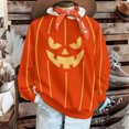 thumbnail image 2 of yoeyez Womens Oversized Sweatshirts Fleece Halloween Crewneck Sweatshirt Comfy Fall Warm Fashion Pullover Tops Orange,XXL, 2 of 7