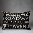 thumbnail image 2 of Creative Products New York City Street Names 14x20 Spun Poly Pillow, 2 of 2