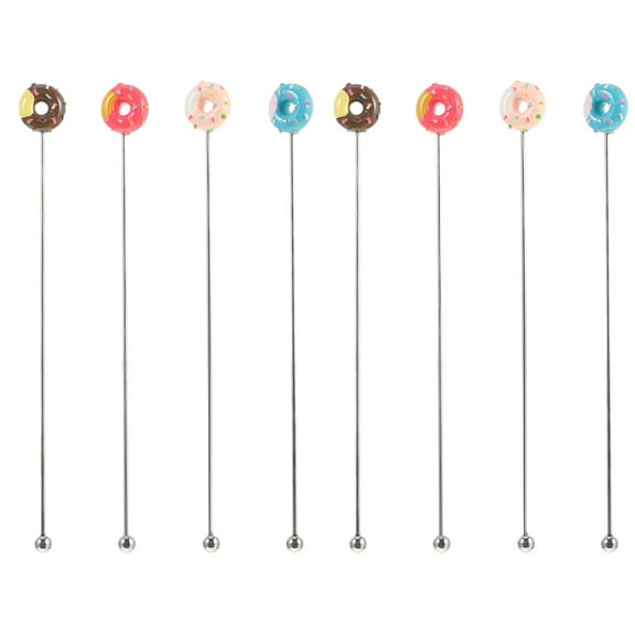 Raindrops  2 Count Set of Stirring Stick Donut Shape Stirrer
