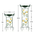 thumbnail image 2 of Hongland Metal Birdbath ,Plant Stake for Outdoor, 36 inch Height Garden Plant Trellis Bird Feeders with Honeybee-1 Pcs, 2 of 7