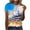 13-Multicolor, variant on Tops for Women under $5 Short-sleeved Round Neck Pullover Horse Printed Casual T-shirt Multicolor