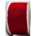 thumbnail image 2 of Red and White Joyel Flocked Christmas Ribbon, by Holiday Time, 2 of 5