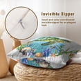 thumbnail image 4 of Sea Turtle Throw Pillow Covers 16X16 Inch Set of 2 Starfish Coral Outdoor Decorative Cushion Cases for Couch Sofa Bed Home Living Room, 4 of 6
