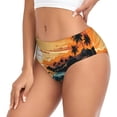 thumbnail image 2 of Balery Serene Ocean Sunset Ropa Interior de Algodón para Mujer con Dibujo – Braguitas Cómodas y Elásticas, Estilo Clásico-XX-Large, 2 of 6