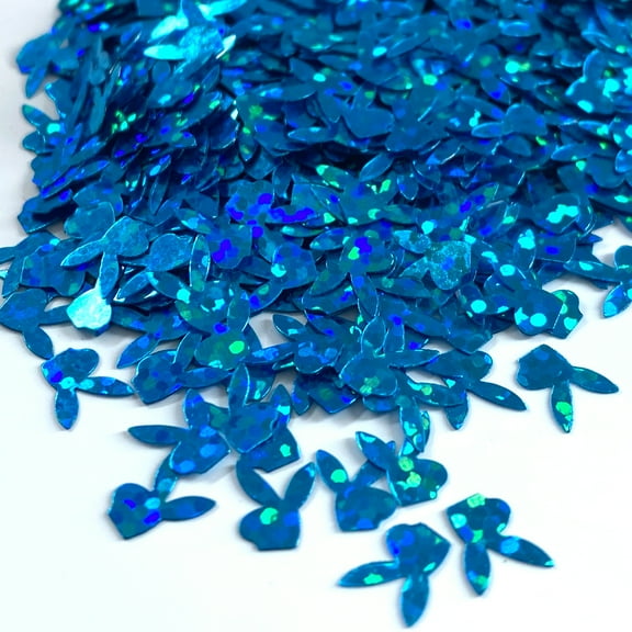 Blue Bunny Shape Glitter Confetti (1oz = 28g)