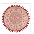 thumbnail image 6 of Unique Bargains Set of 6 Round Farmhouse Placemats for Dining Table Decor Pattern, 6 of 6