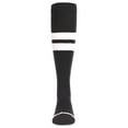 thumbnail image 2 of MeMoi Fuzzy Stripe Cotton Blend Knee High Socks - Girls - Female, 6, Black, 2 of 6