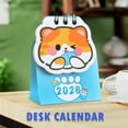 thumbnail image 4 of 2026 Desk Calendar with Spiral Binding Cat Shaped Stand Up Design Monthly Scheduler for Office Home School Use, 4 of 4