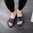thumbnail image 5 of Mens Non-Slip EVA Slide Slippers Quick Dry Bathroom Shower Pool Sandals Indoor Outdoor Lightweight Arch Support Dark Blue (US 7.5-10.5),Size 7.5, 5 of 7