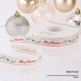 thumbnail image 1 of 25 Yards 1.5cm Wide Christmas Grosgrain Ribbon, Ribbon Xmas Winter Holiday Fabric Craft Ribbon for DIY Crafts Gift Wrapping Accessories, 1 of 4