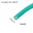 thumbnail image 2 of Silicona Cable Unique Bargains 12AWG Verde 7,5m Eléctrico Estañado Cobre Alta-Temperatura, 2 of 7
