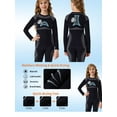 thumbnail image 3 of Charmo Thermal Outfit Sets for Kids Athletic Long Base Layer Girls Boys Top Bottom Activewear Sets with Thumbhole,5-12Years, 3 of 9