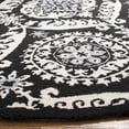 thumbnail image 3 of Safavieh Chelsea Hollie Geometric Area Rug, Black/Ivory, 3' x 3' Round, 3 of 8