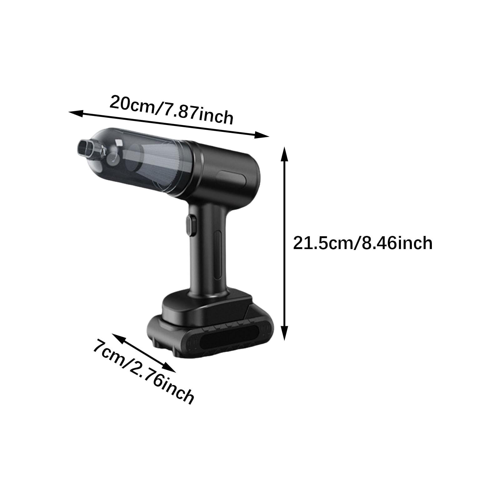 Baoblaze Handheld Vacuum Cordless 4300PA Car Vacuum Cleaner for Dorm Home Office Black