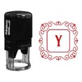 thumbnail image 1 of Printtoo Office Stationary R-40 Self Inking Square Swirl Border Y Alphabet Monogram Initial Rubber Stamp, 1 of 3