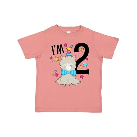 

Inktastic I m Two- cute llama second birthday Boys or Girls Toddler T-Shirt