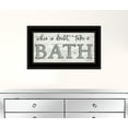 thumbnail image 2 of When In Doubt Take A Bath 3 Black Framed Print Bathroom Wall Art, 2 of 3